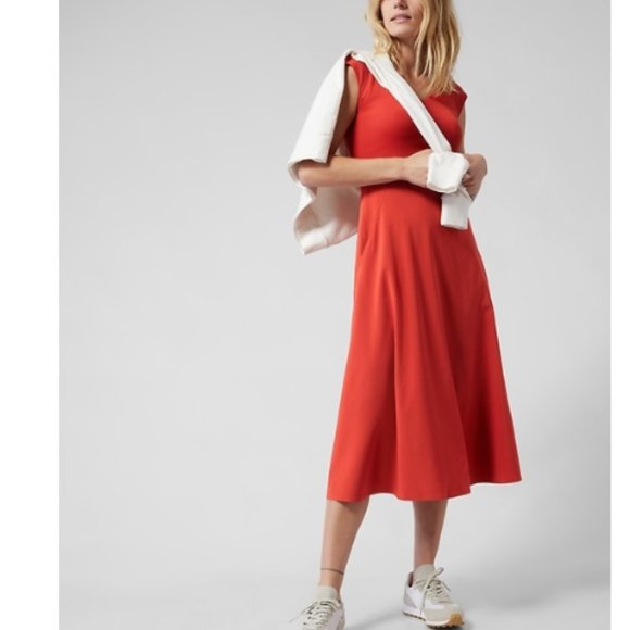 Athleta Dresses & Skirts - Athleta Ryder Dress Currant Red Size Medium